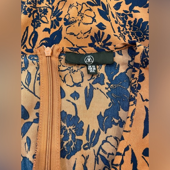 Missguided Floral-Print Twist-Front Mini Dress NEW Size 6 - Picture 4 of 10